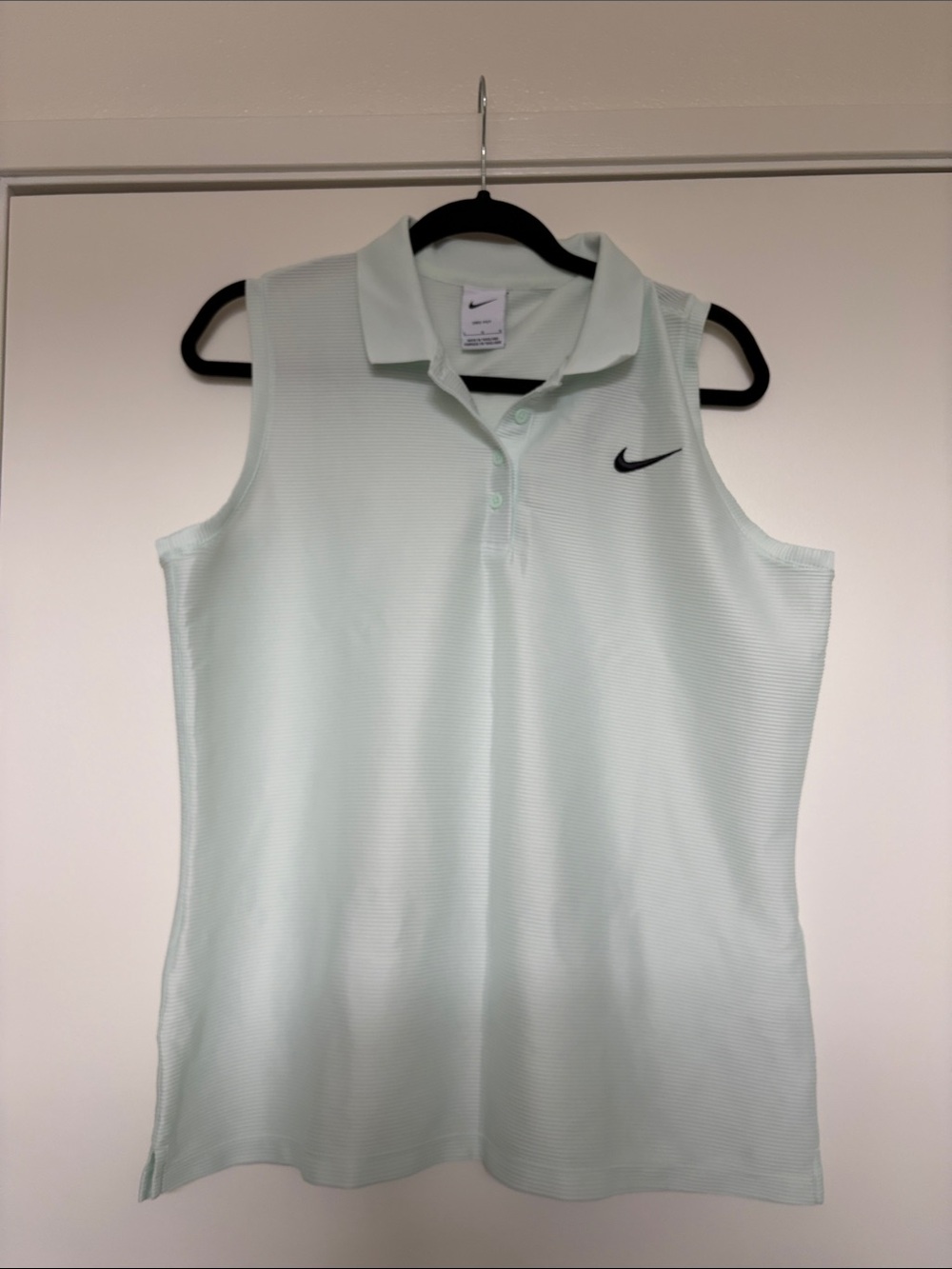 Nike Women’s Sleeveless Polo Tank in Mint Green